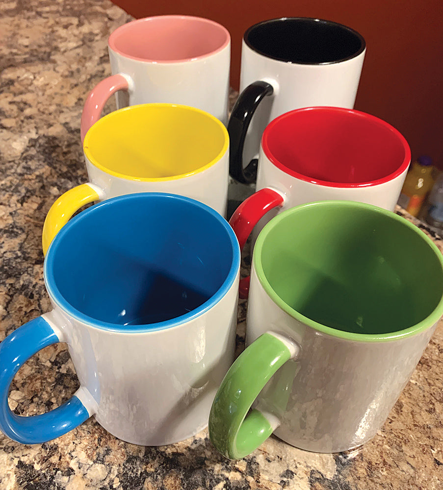 Choose your design on a colored mug