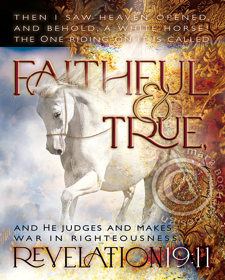 Faithful and True - hanging banner