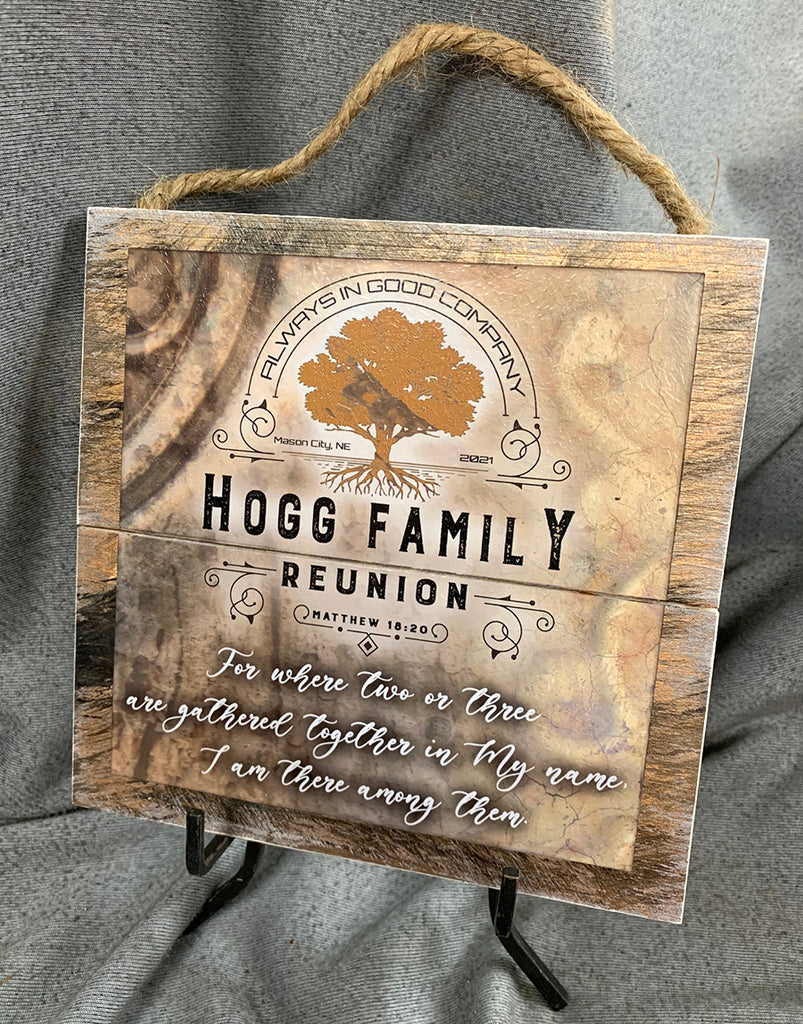 Hogg Family Reunion - 7x7 pallet