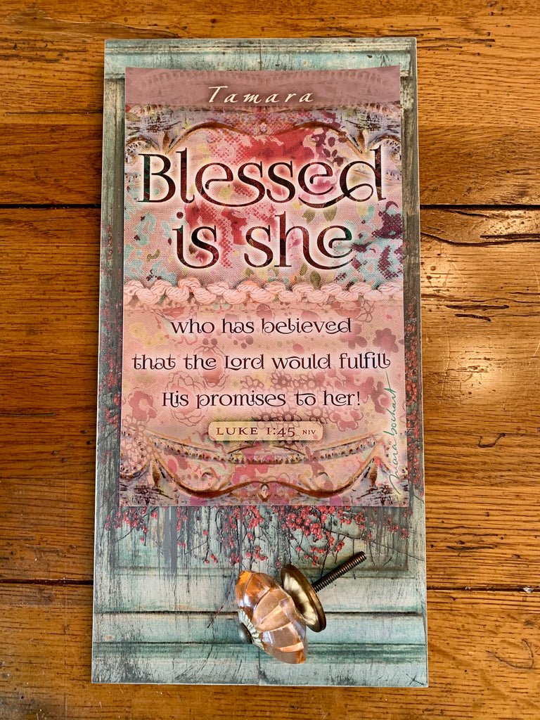 Blessed Is She - personalized pallet