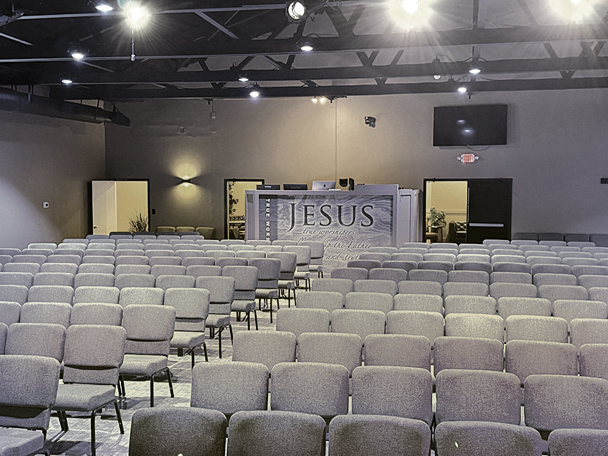 praising JESUS in the sanctuary of City Church, Akron, OH