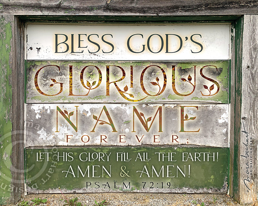 Glorious Name - premium canvas