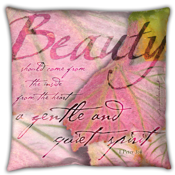 Beauty - pillow - faux suede