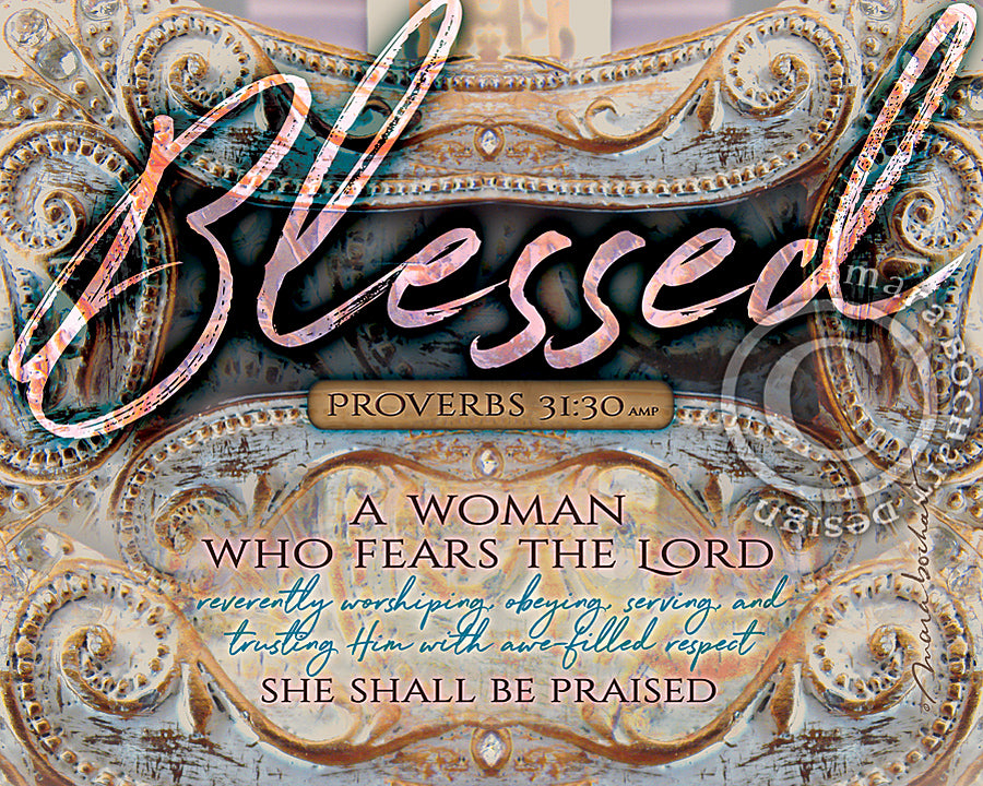 Blessed Woman - frameable print