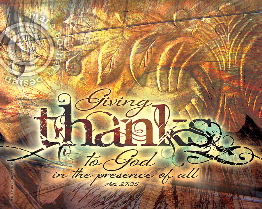 Giving Thanks - notecard