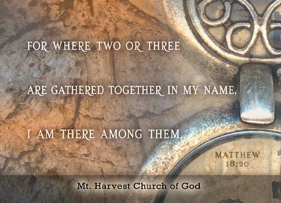 Mt. Harvest Church - notecard/notecards - personalized