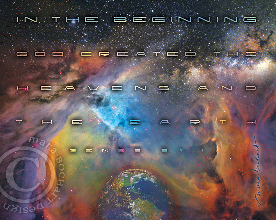 In The Beginning - frameable print