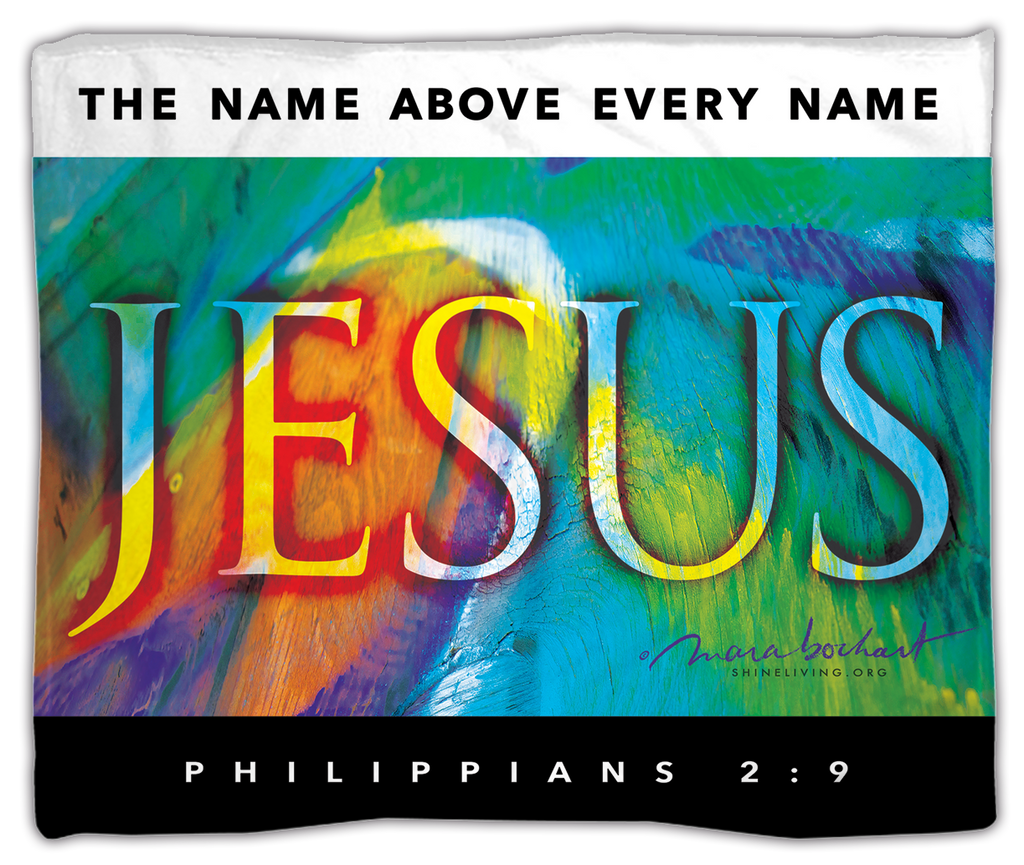 Jesus Name Above - blanket - lightweight