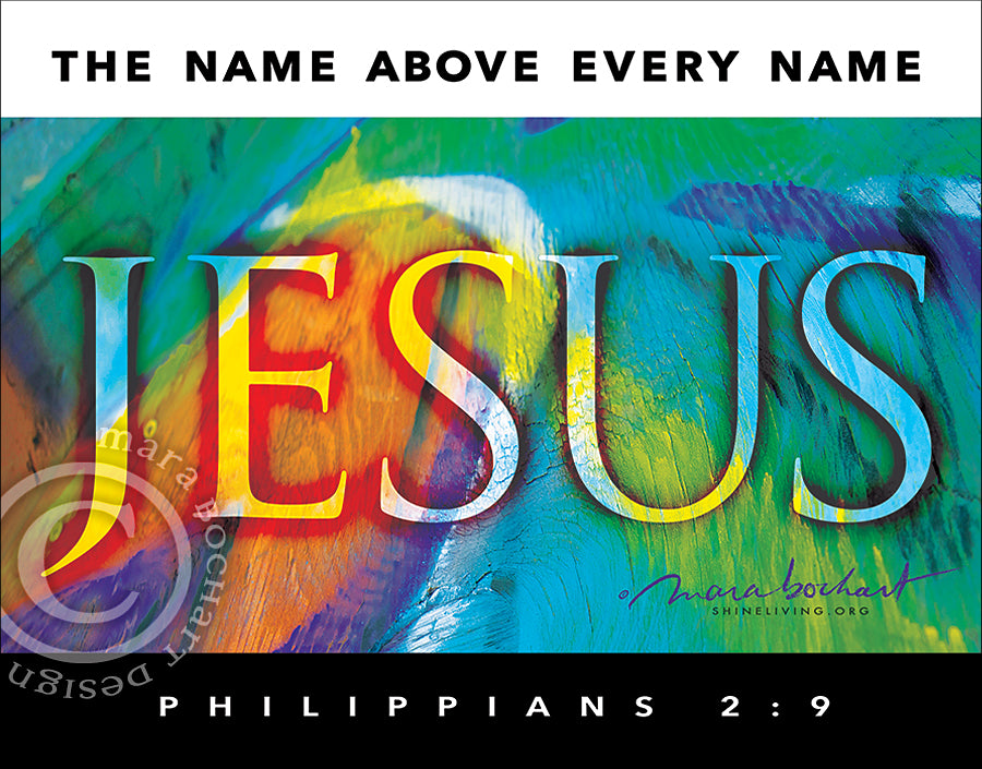 JESUS Name Above - premium canvas