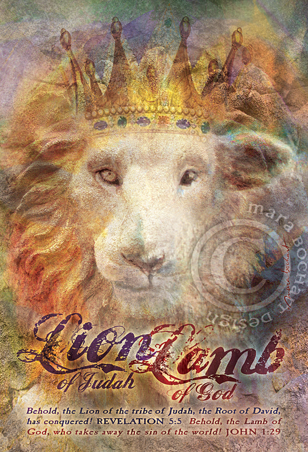 Lion Lamb - frameable print