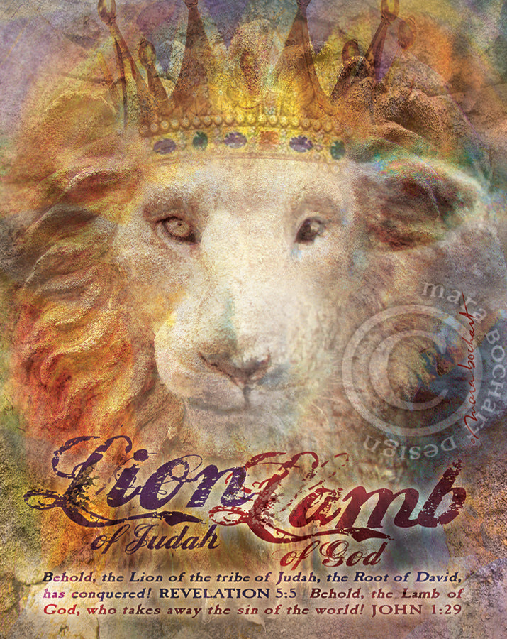 Lion Lamb - premium canvas