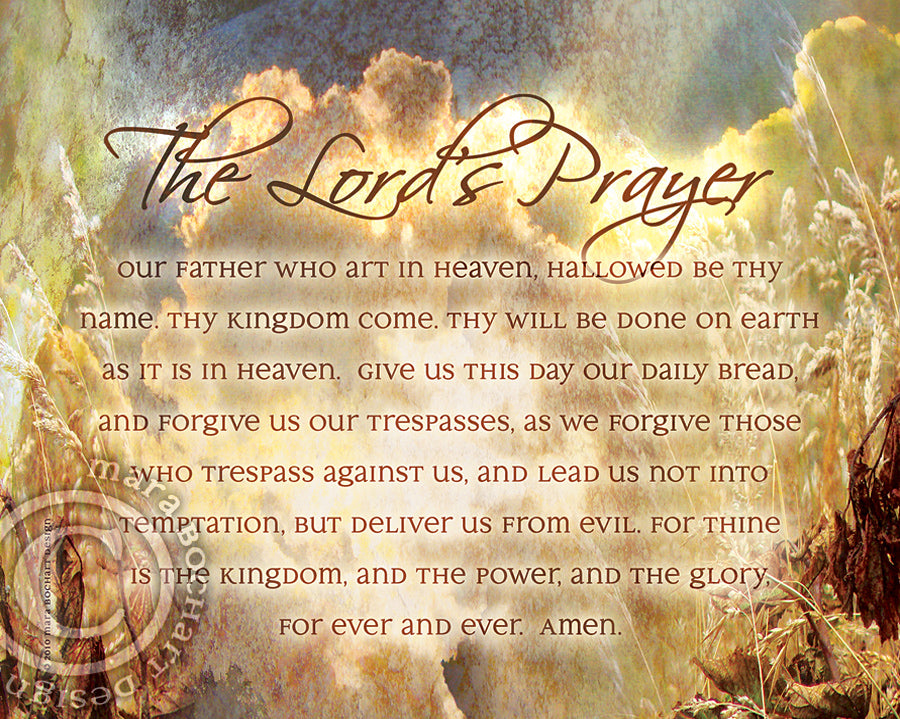 Lord's Prayer - frameable print