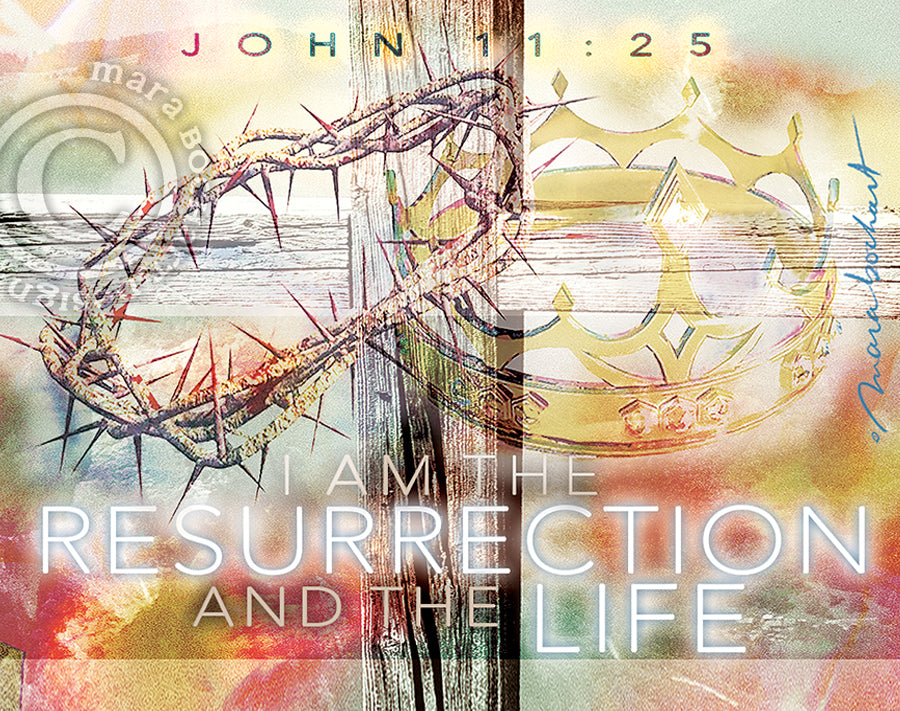 Resurrection Life - premium canvas