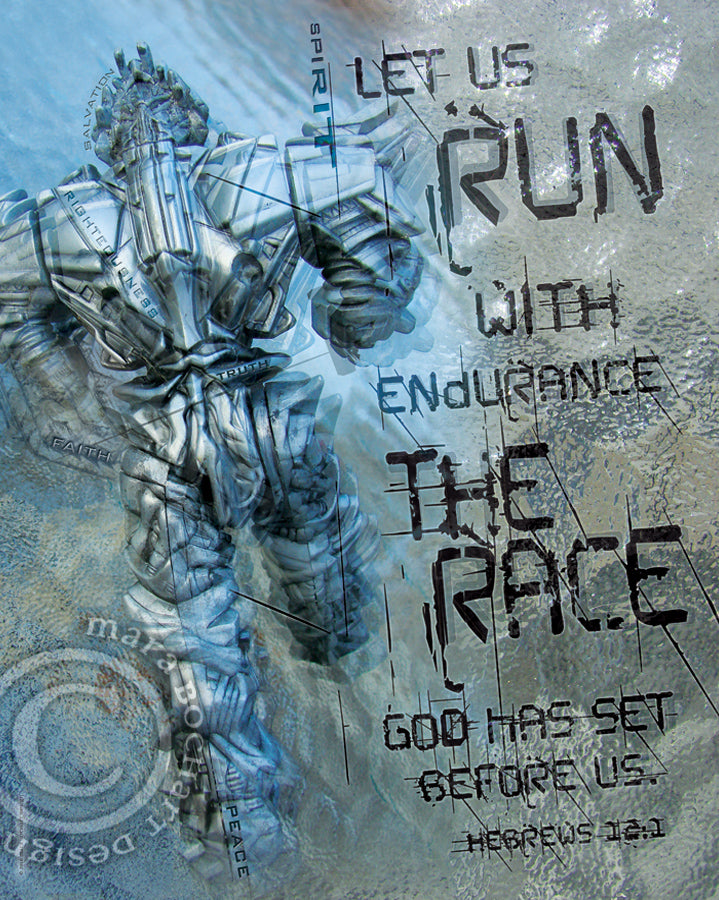 Run the Race - frameable print