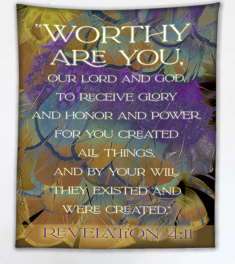 Worthy Are You - wall tapestry