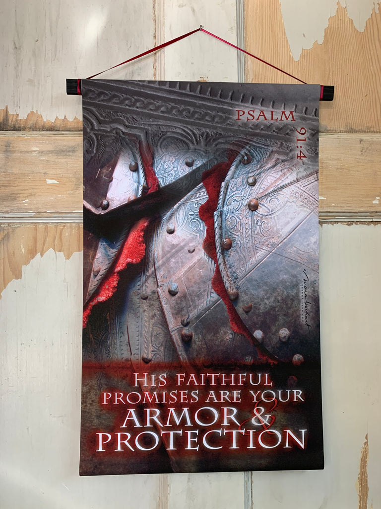Armor and Protection - Vertical - hanging banner